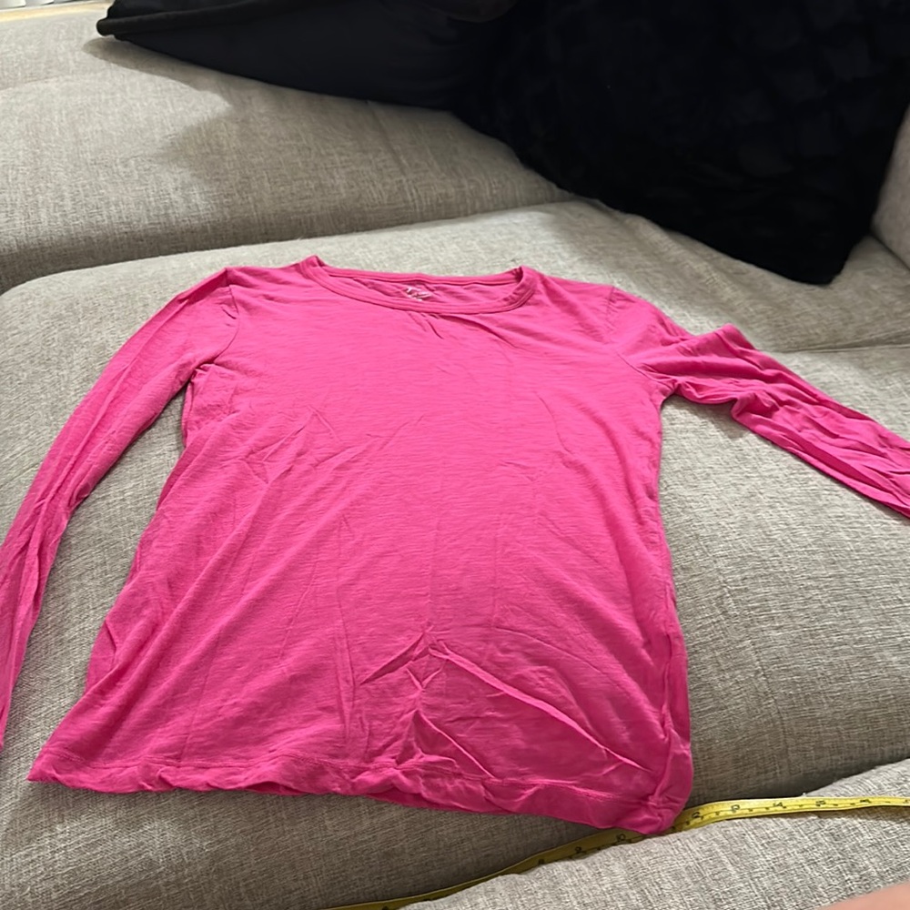 J. Crew long sleeved pink shirt